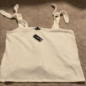 Express tie tank top